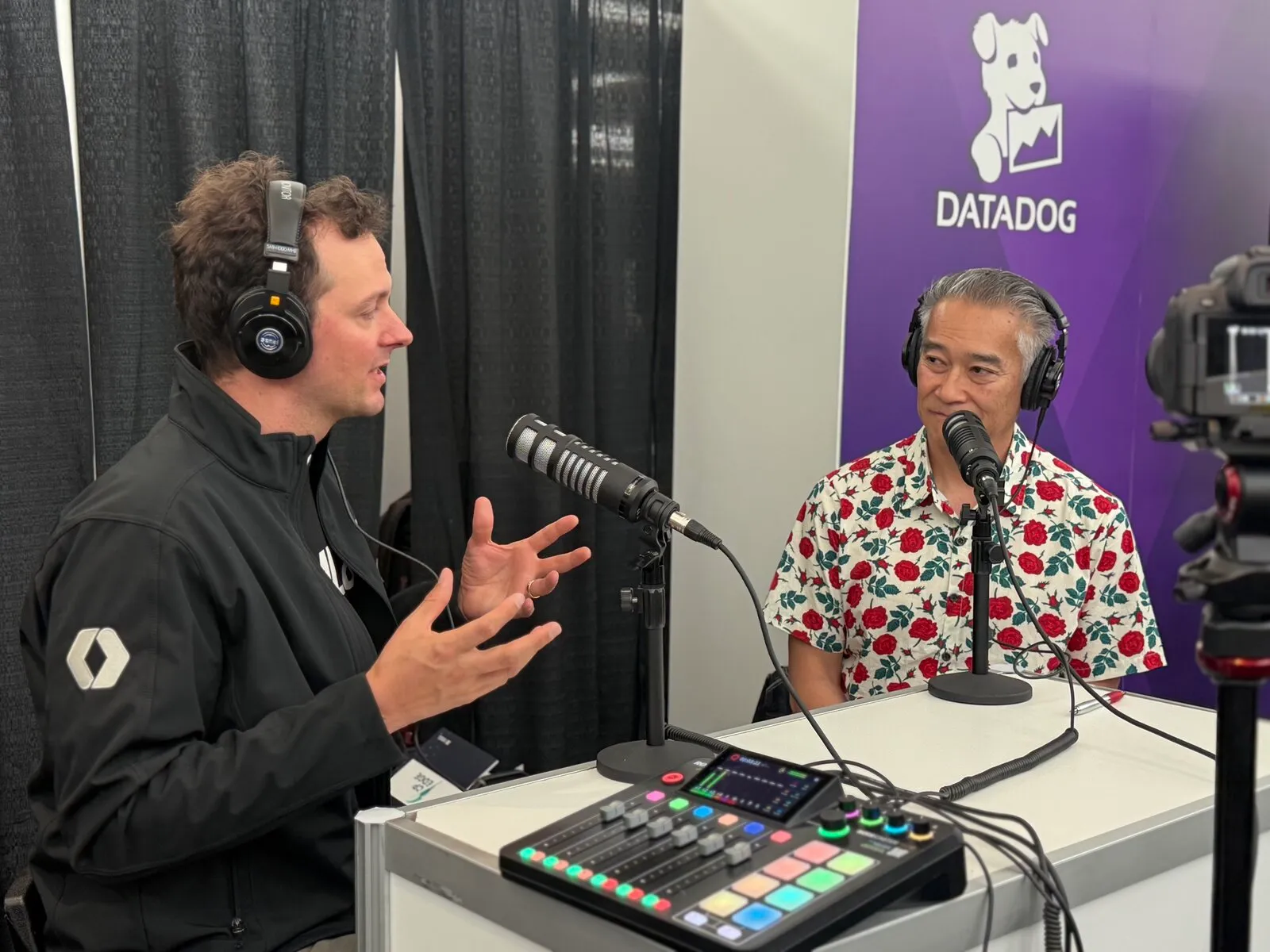 Michael Grinich on mic during the Choose Your Stack interview.